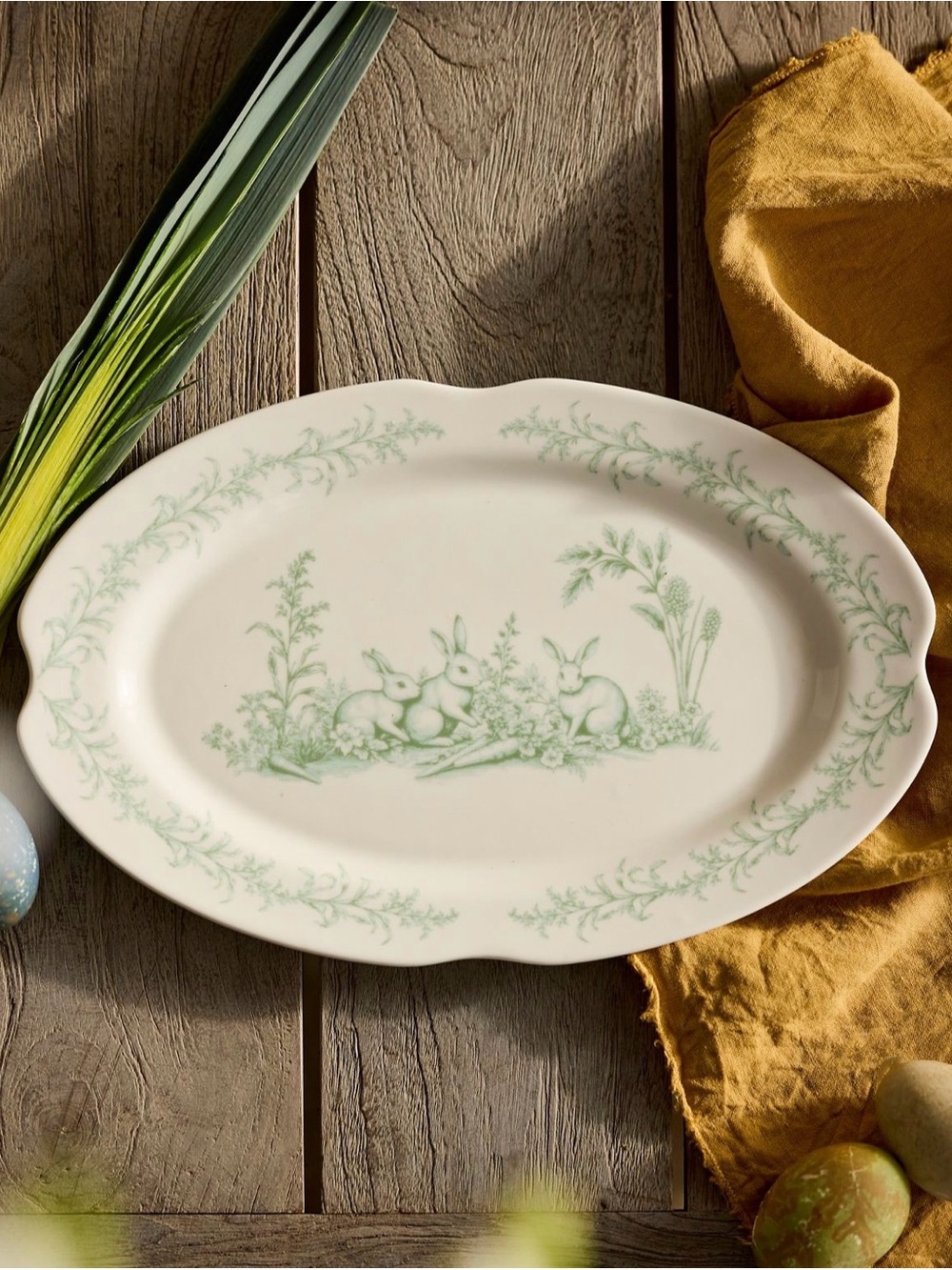 Anthropologie Stoneware Serving Platter